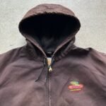 Vintage Carhartt Brown Hooded Jacket - XL - Image 4