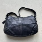 Vintage Y2K Coach Black Leather SoHo Shoulder Bag - Image 4