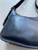 Vintage Coach Ergo Style Black Leather Shoulder Bag 9966 - Image 4