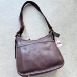 Vintage Coach Ergo Style Black Leather Shoulder Bag 9966