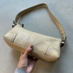 Vintage Y2K Coach Tan Leather Baguette Shoulder Bag - Image 5