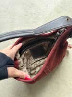 Vintage Burgundy Suede Coach Soho Shoulder Bag - Image 8