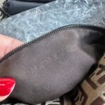 Vintage Fendi Mama Baguette Brown Zucchino Shoulder Bag - Image 14