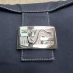 Vintage Fendi Mama Baguette Style Denim Shoulder Bag - Image 5