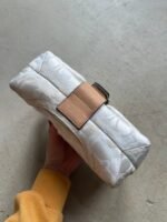 Vintage Y2K Coach White Mini Square Soho Shoulder Bag - Image 3