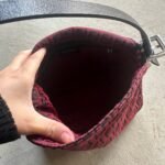 Vintage Fendi Baguette Style Red & Black Zucca Shoulder Bag - Image 15