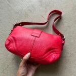 Vintage Y2K Coach Red Mini Leather Square Soho Shoulder Bag - Image 4