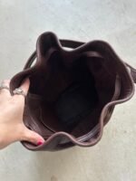 Vintage Coach 9166 Leather Bucket Duffle Hobo Purse - Image 11