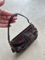 Vintage Y2K Coach Demi Brown Patchwork Handbag - Image 5