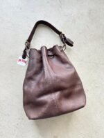 Vintage Coach 9166 Leather Bucket Duffle Hobo Purse