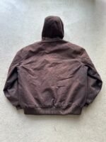 Vintage Yankees Carhartt Style Brown Hooded Jacket - XL - Image 5