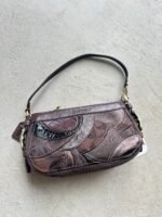 Vintage Y2K Coach Demi Brown Patchwork Handbag