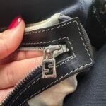 Vintage Fendi Mama Baguette Style Denim Shoulder Bag - Image 11