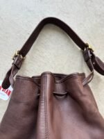 Vintage Coach 9166 Leather Bucket Duffle Hobo Purse - Image 5