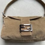 Vintage Fendi Brown Corduroy Mini Mama Baguette - Image 3