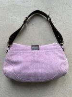 Vintage Coach Pink Suede Soho Shoulder Bag - Image 6