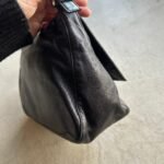 Vintage Fendi Baguette Style Black Leather Shoulder Bag - Image 8