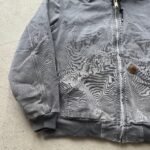 Vintage Carhartt Grey Hooded Jacket - XL - Image 3