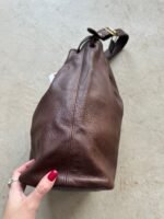 Vintage Coach 9166 Leather Bucket Duffle Hobo Purse - Image 8