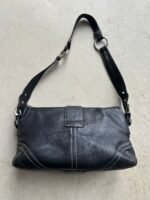 Vintage Y2K Coach Black Square Soho Leather Shoulder Bag - Image 5