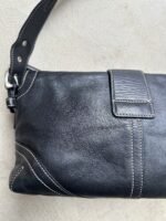 Vintage Y2K Coach Black Square Soho Leather Shoulder Bag - Image 6