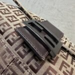 Vintage Fendi Mama Baguette Brown Zucchino Shoulder Bag - Image 15