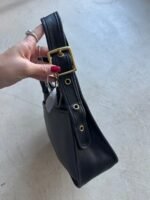 Vintage Coach Ergo Style Black Leather Shoulder Bag 9966 - Image 9