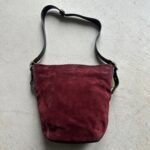 Vintage Coach Red Suede Shoulder Bag - Image 5