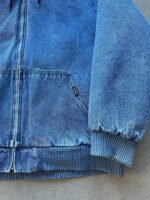 Vintage Yankee Carhartt Style Denim Hooded Jacket - XL - Image 2