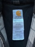 RARE! Vintage Plaid Carhartt Hooded Jacket - L - Image 3