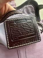 Vintage Coach Pink Suede Soho Shoulder Bag - Image 9