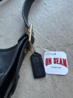 Vintage Coach Ergo Style Black Leather Shoulder Bag 9966 - Image 5