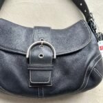 Vintage Y2K Coach Black Leather SoHo Shoulder Bag - Image 2