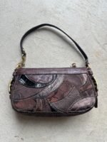Vintage Y2K Coach Demi Brown Patchwork Handbag - Image 4