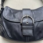 Vintage Y2K Coach Black Leather SoHo Shoulder Bag - Image 2