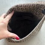 Vintage Fendi Mama Baguette Brown Zucchino Shoulder Bag - Image 12