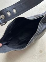 Vintage Y2K Coach Black Leather Croissant Shoulder Bag - Image 7