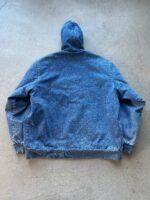 Vintage Yankee Carhartt Style Denim Hooded Jacket - XL - Image 5