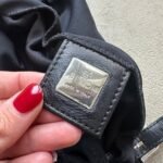 Vintage Fendi Mama Style Double Strap Black Nylon Shoulder Bag - Image 9