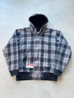 RARE! Vintage Plaid Carhartt Hooded Jacket - L