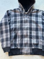 RARE! Vintage Plaid Carhartt Hooded Jacket - L - Image 2