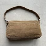 Vintage Fendi Brown Corduroy Mini Mama Baguette - Image 7