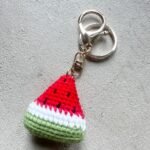 Knitted Red Watermelon Charm