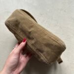 Vintage Fendi Brown Corduroy Mini Mama Baguette - Image 9