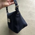 Vintage Fendi Mama Baguette Style Denim Shoulder Bag - Image 7
