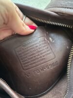 Vintage Coach Ergo Style Black Leather Shoulder Bag 9966 - Image 11