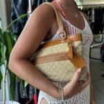 Vintage Louis Vuitton Luncille PM Monogram Mini Lin Shoulder Bag - Image 2