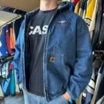 Vintage Carhartt Denim Hooded Jacket - XL - Image 2