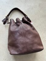 Vintage Coach 9166 Leather Bucket Duffle Hobo Purse - Image 9