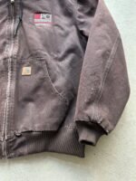 Vintage Yankees Carhartt Style Brown Hooded Jacket - XL - Image 3